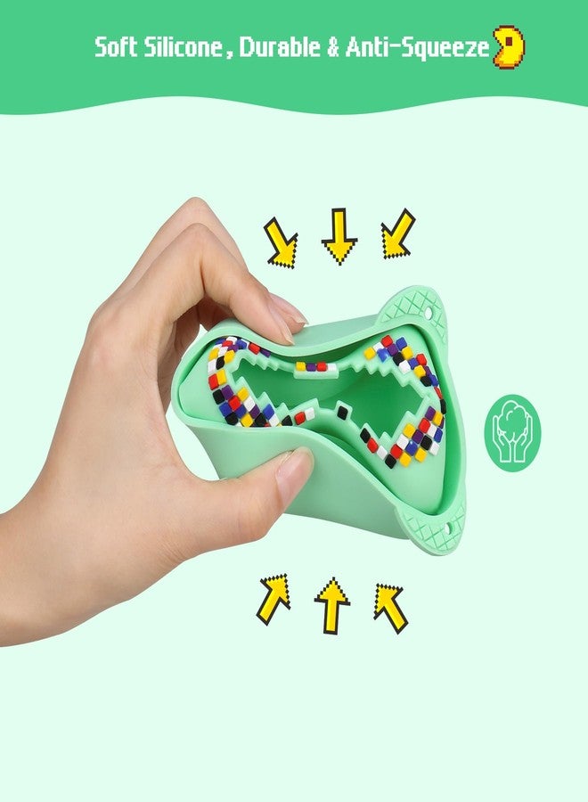BOVKE Silicone Cover Case for Bitzee Interactive Toy Digital Pet with 15 Animals Inside, Bitzee Orginal Digital Pet Protective Skin Sleeve for Bitzee Virtual Electronic Pets Kids Toys, Green - Image 5