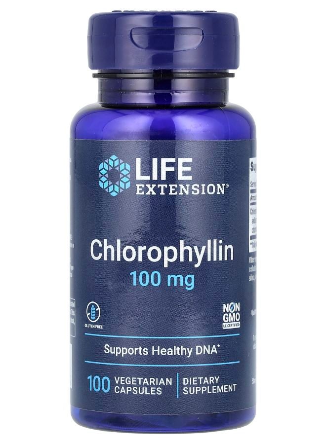 Chlorophyllin 100 mg 100 Vegetarian Capsules