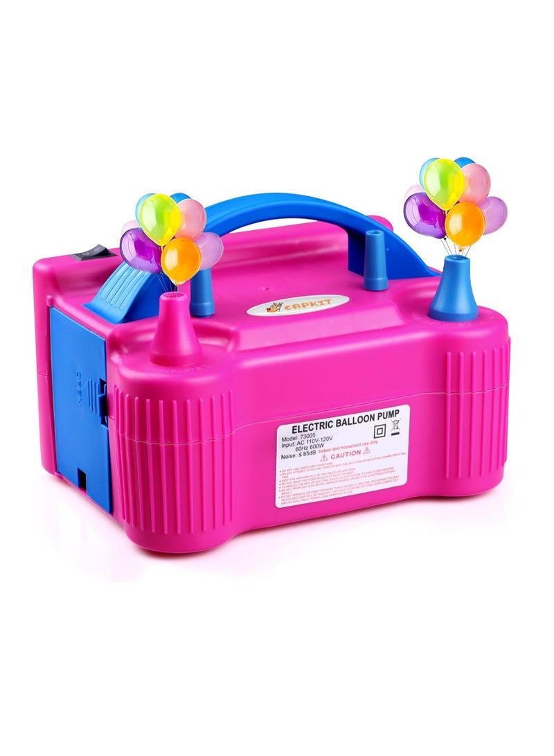 Generic Portable Electric Dual Nozzle Air Blower for Fast Balloon Inflation and Party Decoration  - Image 1
