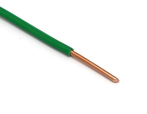 THE CIMPLE CO Ground Wire, 10 FT, Solid Copper Core, 12 AWG Wire, Indoor/Outdoor, PVC Jacket, Residential, Commercial, Industrial, THHN/THWN, 12 Gauge, Copper Wire, 3 Meters, Green - Image 2