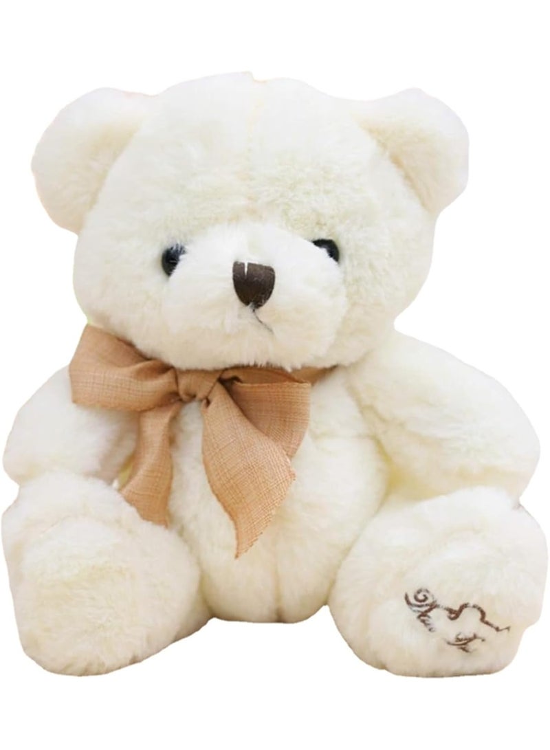2Pcs Cute Teddy Bear Plush Toy Hug Bear Doll Butterfly Bow tie Bear Doll(20cm) - Image 3