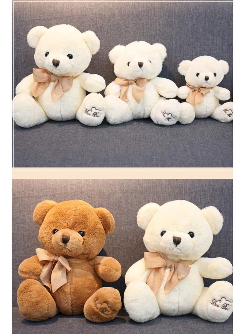 2Pcs Cute Teddy Bear Plush Toy Hug Bear Doll Butterfly Bow tie Bear Doll(20cm) - Image 4