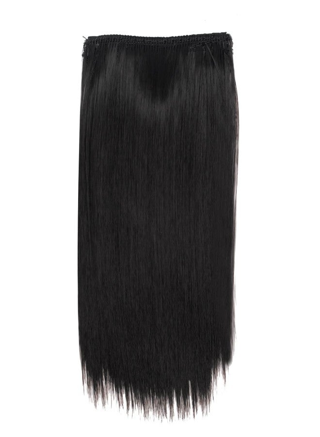 غلان وصلات شعر صناعية من GLAN بمشبكين لتكثيف الشعر للنساء والفتيات (6 بوصات بني داكن طبيعي) - Image 5