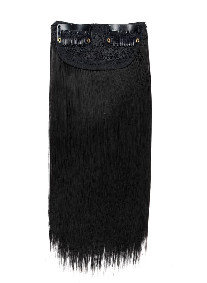 غلان وصلات شعر صناعية من GLAN بمشبكين لتكثيف الشعر للنساء والفتيات (6 بوصات بني داكن طبيعي) - Image 2