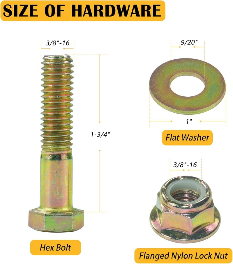 BOSFLAG 2 Pack 753-08171 Idler Pulley Replaces 756-04129, 756-04129B, 756-04129C, 956-04129, 956-04129B, 956-04129C, 753-08068, 753-08068A for Cub Cadet RZT50, RZT54, LTX1050, LTX1040 LT2000 Tractors - Image 5