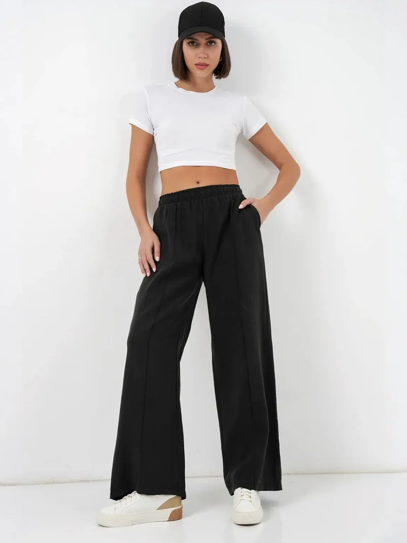 بيغ دارت BDART Wide Leg Trousers with Elastic Waist