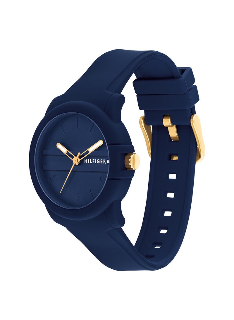 TOMMY HILFIGER Women's Analog Round Shape Silicone Wrist Watch 1782692 - 36 Mm - Image 2