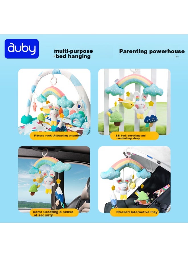 Auby Newborn Baby Gift Box Practical Infant Toy Crib Hanging Rattle Teether Cute Rabbit Soothing Towel Doll Full Moon Gift - Image 2