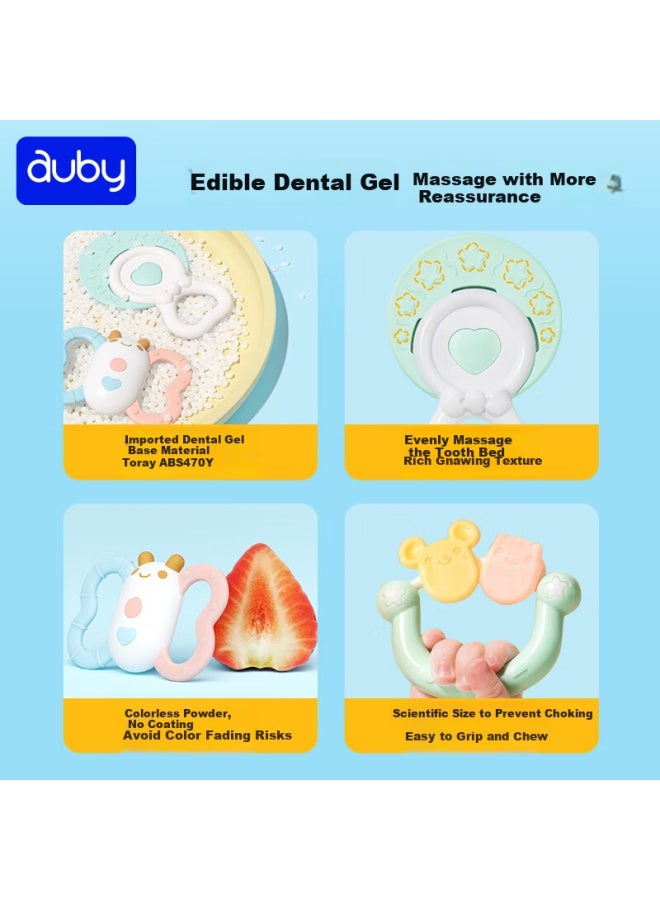 Auby Newborn Baby Gift Box Practical Infant Toy Crib Hanging Rattle Teether Cute Rabbit Soothing Towel Doll Full Moon Gift - Image 3