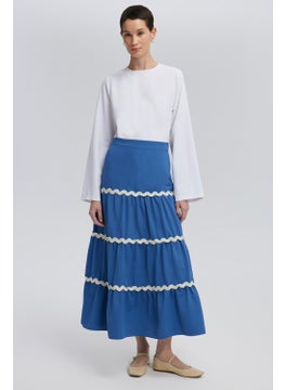 Touche Flounce Skirt with Stripe Detail  - Image 2