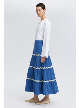 Touche Flounce Skirt with Stripe Detail  - Image 4