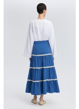 Touche Flounce Skirt with Stripe Detail  - Image 5