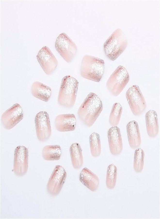 Much Hotter Acrylic Square Press on Nails Medium Length Black Fake Nails Gold Shiny Artificial False Nails with Gold Foil Designs Full Cover Artificial Stick on Nails for Women (style1, 0.10 Fl Oz (Pack of 28)) - Image 3