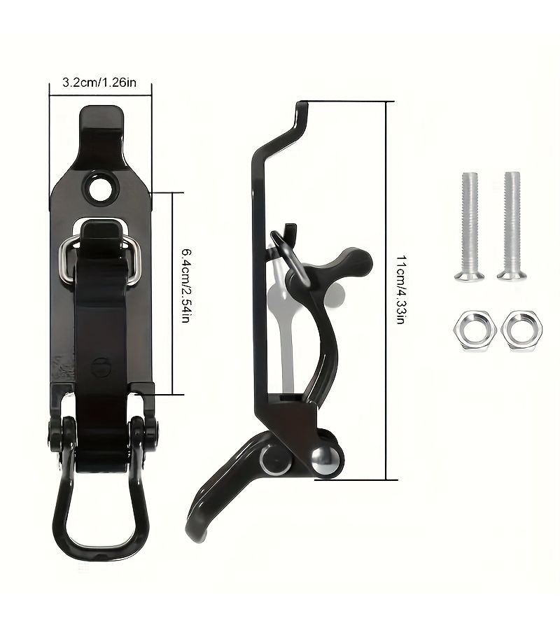 Yellow 2pcs Shovel And Axe Wall Brackets Quick Release Mount For Car RV Boat Home - Image 2