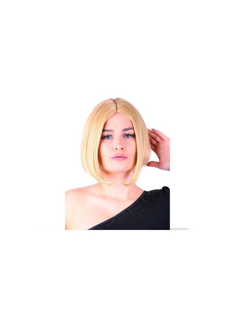 باروكة كاريه جناب طويله لون بنى بلوند تقبل الغسيل والمكواة والسيشوار - Image 2
