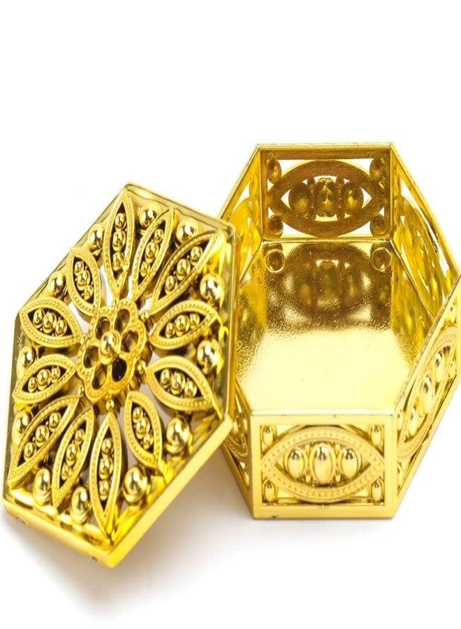 VRB DecTM 6pcs chocolate box Plastic Wedding organisers storage box Candy Jars Candy Storage Boxes Gift Boxes for Wedding Baby Shower Birthday Party Dry Fruits (Pack of 6 Pcs, Hexagonal Diamond) - Image 3
