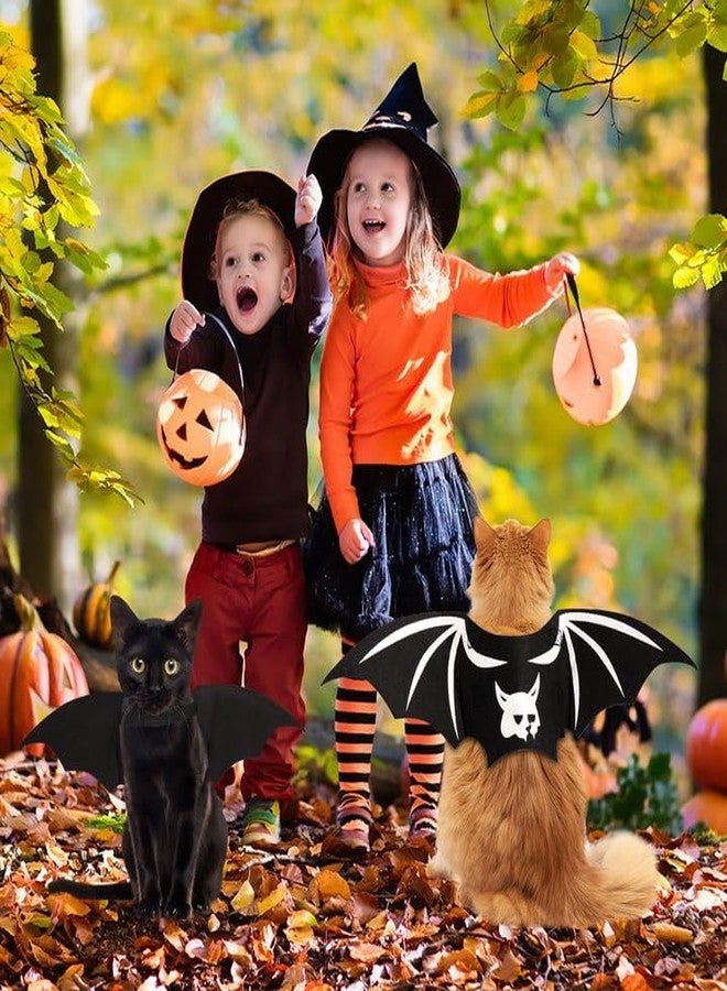 FUTERLY Cat Bat Wings Cat Bat Costume Cats Halloween Costumes Cute Bats Wings for Cats Kitten Halloween Costume Kitten Bats Wing Pet Halloweens Dress Up Accessories,White S - Image 2