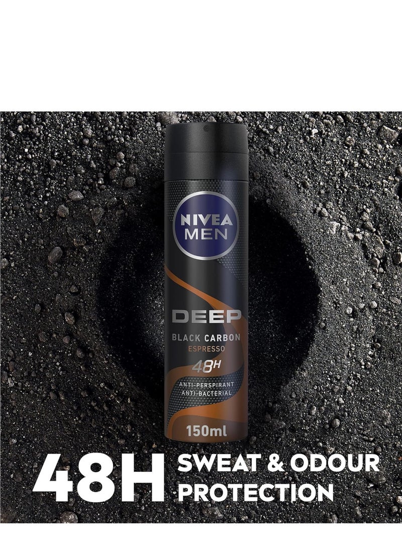 نيفيا عبوتين من نيفيا مزيل عرق رجالي عميق بالاسبريسو 150 مل - Image 5