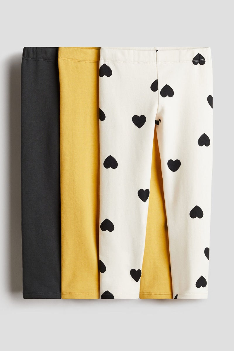 H&M 3-Pack Heavy Jersey Leggings - Image 1