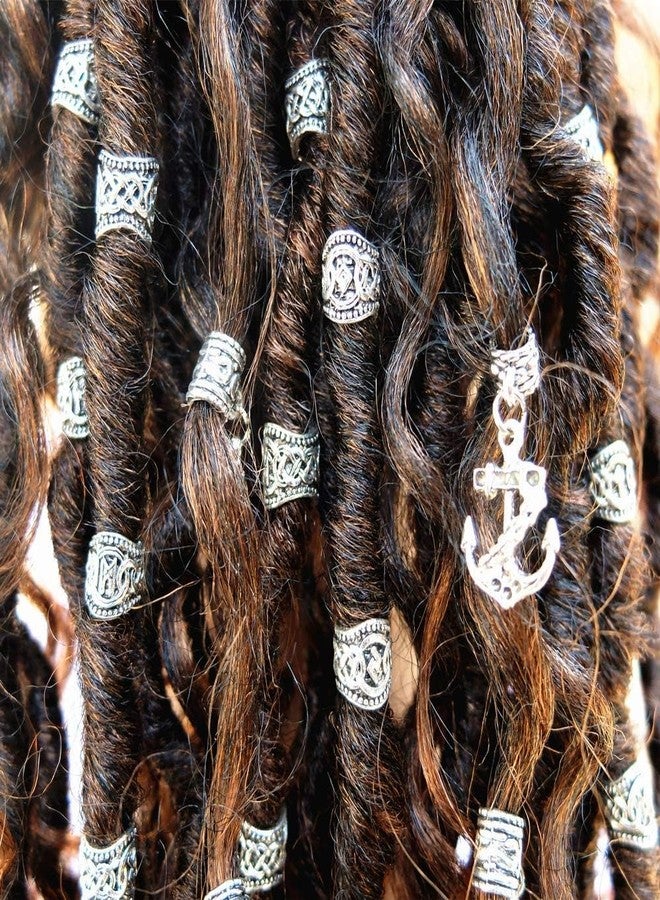 Betued 18pcs Hair Beard Beads, Braiding Beads, Stainless Steel Dread Beads, Viking Jewelry for Men,Beads for Hair Viking Hair Beads to Fit Your Beard and Braid Hair for Men and Women - Image 5