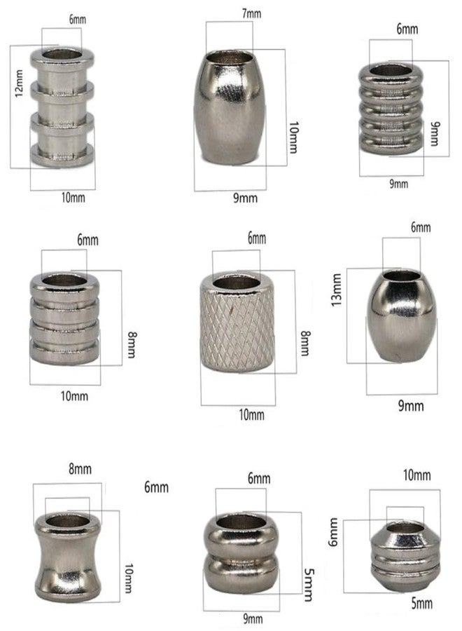 Betued 18pcs Hair Beard Beads, Braiding Beads, Stainless Steel Dread Beads, Viking Jewelry for Men,Beads for Hair Viking Hair Beads to Fit Your Beard and Braid Hair for Men and Women - Image 3