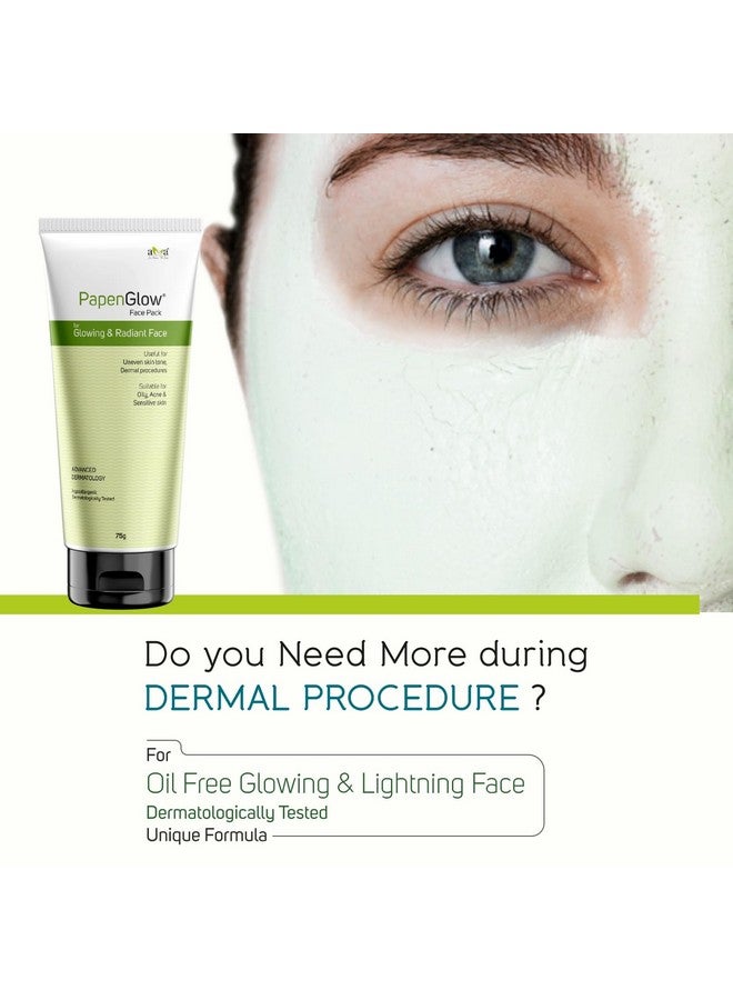 Vegetal PapenGlow Face Pack, For Glowing & Radiant Face, Suitable for Oily, Acne & Sensitive Skin (Pack of 6) 75g Each - Image 5
