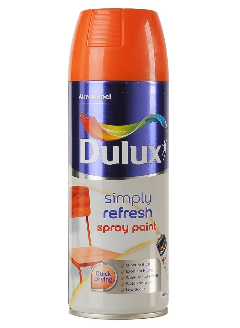 ديولكس طلاء بخاخ سيمبلي ريفريش 400 مل برتقالي لامع - Image 1