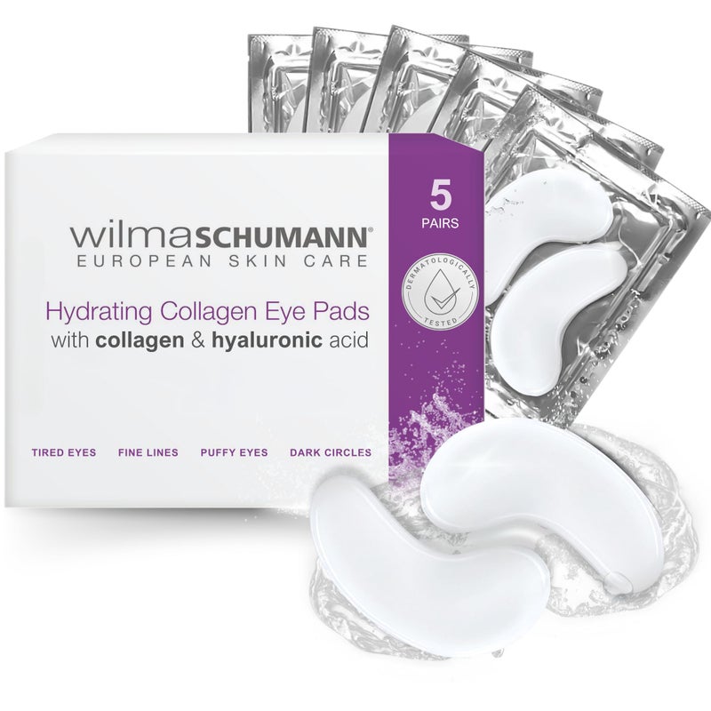 WILMA SCHUMANN Collagen Under Eye Patches Dark Circle Wrinkles Under Eye Mask Pack of 5