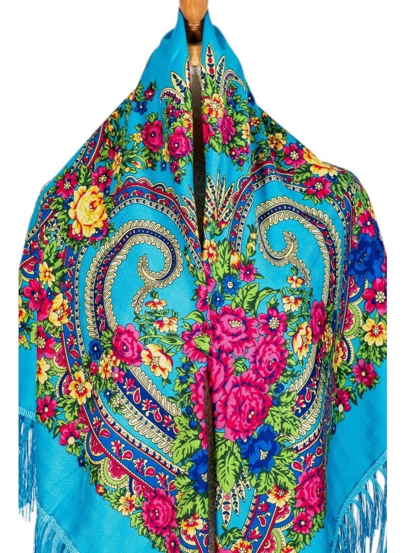 D'daniela  Tamara Women's Eastern European Cotton Tassel Shawl for Women | Best Price UAE