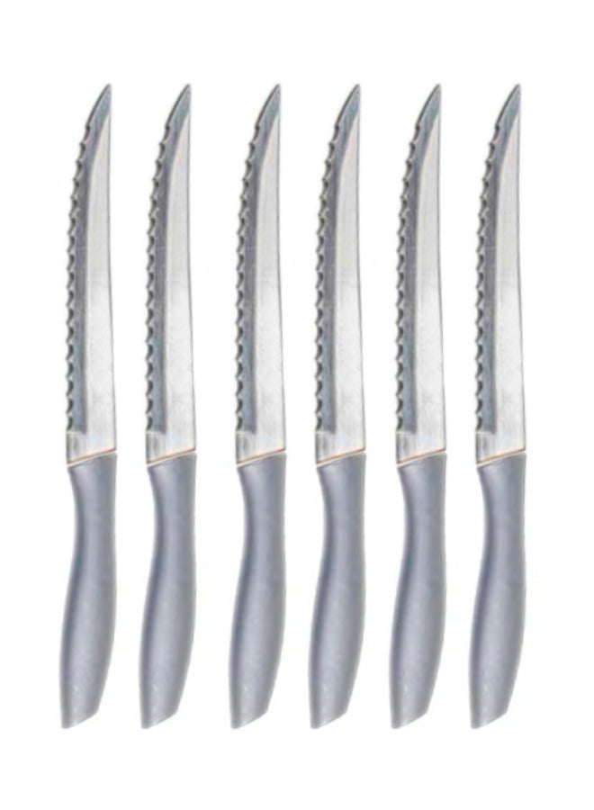 6-Piece Knife Set Grey/Silver  - Image 1