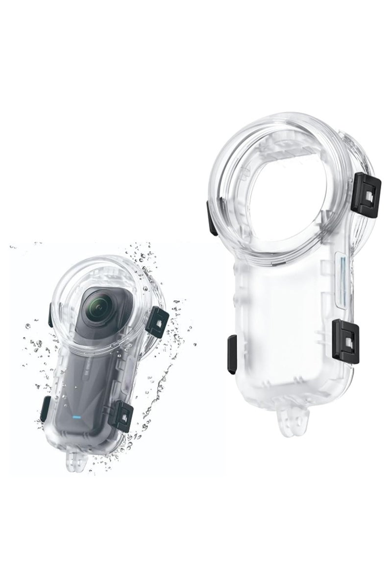 بولوز صندوق غمر غير مرئي لـ Insta 360 X5، حافظة مقاومة للماء بتصنيف عمق 60 متر، علبة غمر سريعة الفتح مغناطيسياً مع عدسة مضادة للبخار للتصوير تحت الماء - Image 1
