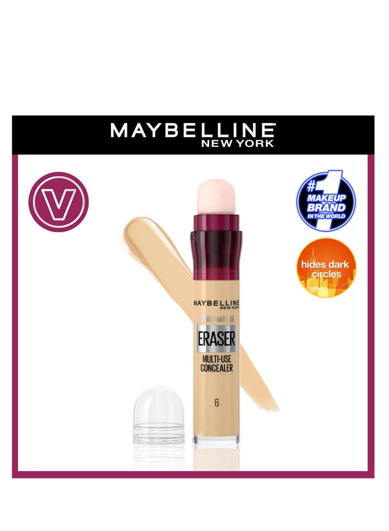 MAYBELLINE NEW YORK Maybelline Instant Anti Age Eye Concealer Eraser 6.8ml - 06 Neutralizer - Image 2