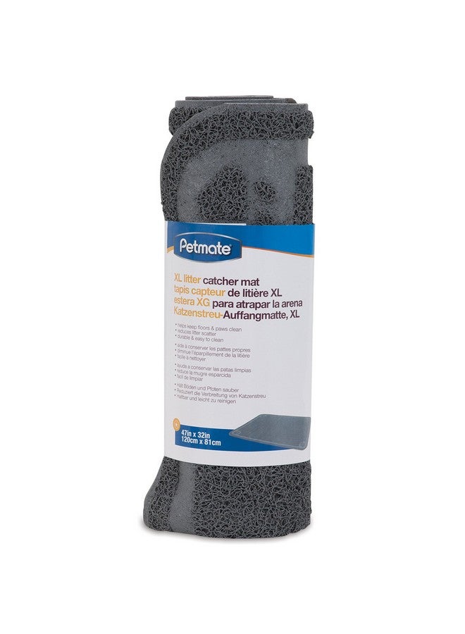 Petmate Litter Catcher Mat Extra Large, Grey, Model:22990 47X32X0.25 Inch (Pack Of 1) - Image 3