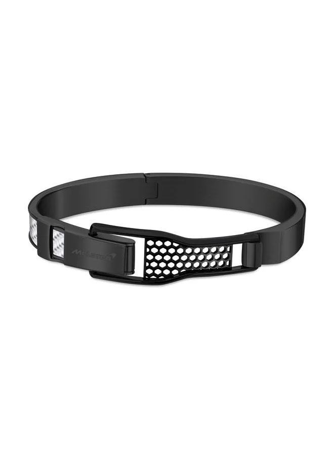 مكلارين Agility Black Metal Bracelet for Men 65 x 52 mm