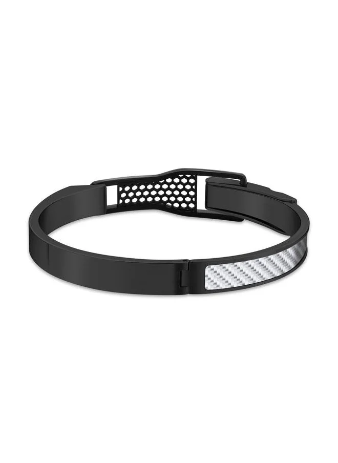 McLaren Agility Black Metal Bracelet for Men 65 x 52 mm