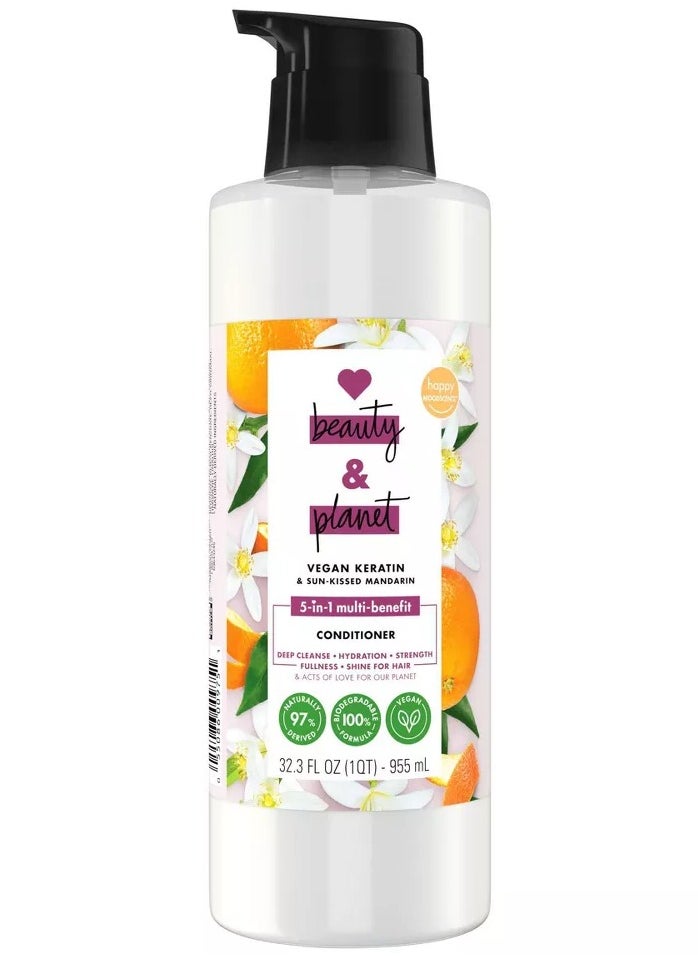 love beauty and planet - Vegan Keratin & Sun-Kissed Mandarin, Conditioner, 32.3 fl. oz - Image 1