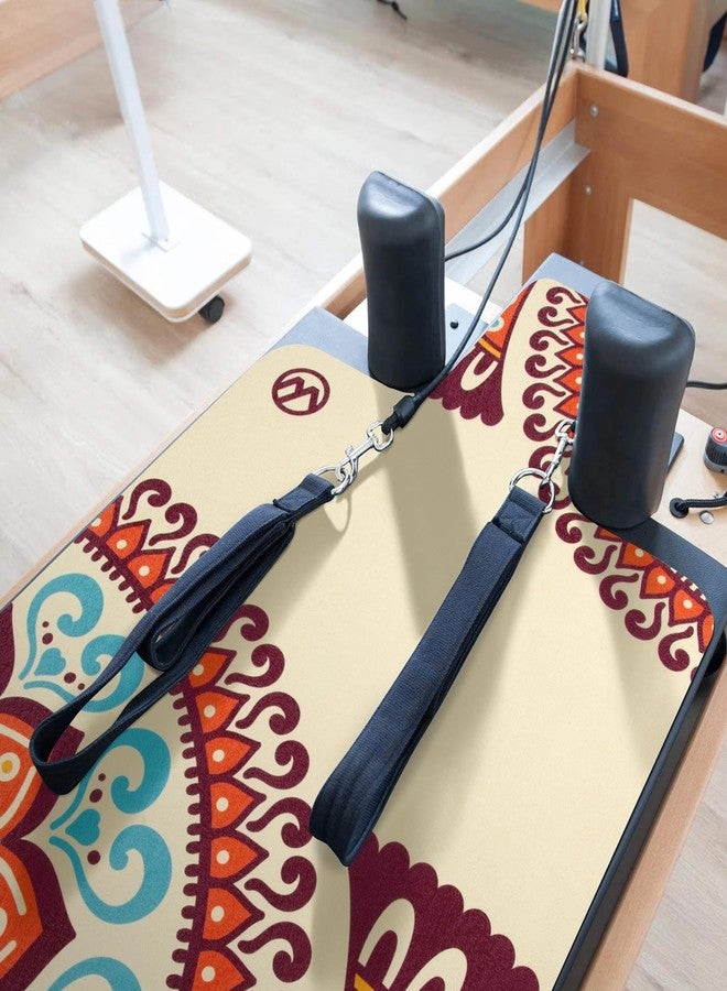 MicaYoung Pilates Reformer Mat Cover Non-slip for Pilates Reformer Workout 1mm/0.04" Thick with Carry Pouch, Beige - Image 2