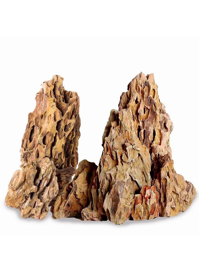 صخور حجر التنين من 2 إلى 4 بوصات، مناسبة للحدائق المصغرة أو الجنية، وأحواض السمك، والسكك الحديدية النموذجية، وألعاب الحرب، وديكورات الدبابات، وقواقع البرمائيات (5 رطل) - Image 1