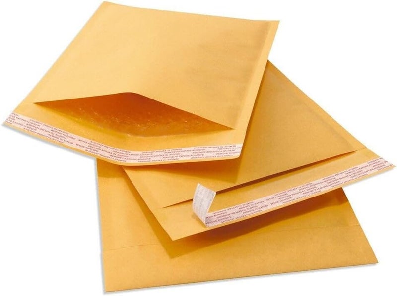 DowDew Kraft Bubble Mailers [10 Pack] Shipping Mailing Packing Padded Envelopes #0 (6" x 9") - Image 2