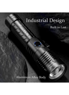 Vixel VIXEL VXHP90 Super Bright Rechargeable Tactical Flashlight with Window Breaking and Rope Cutting for Emergency Outdoor Camping Hiking Exploration  - Image 3