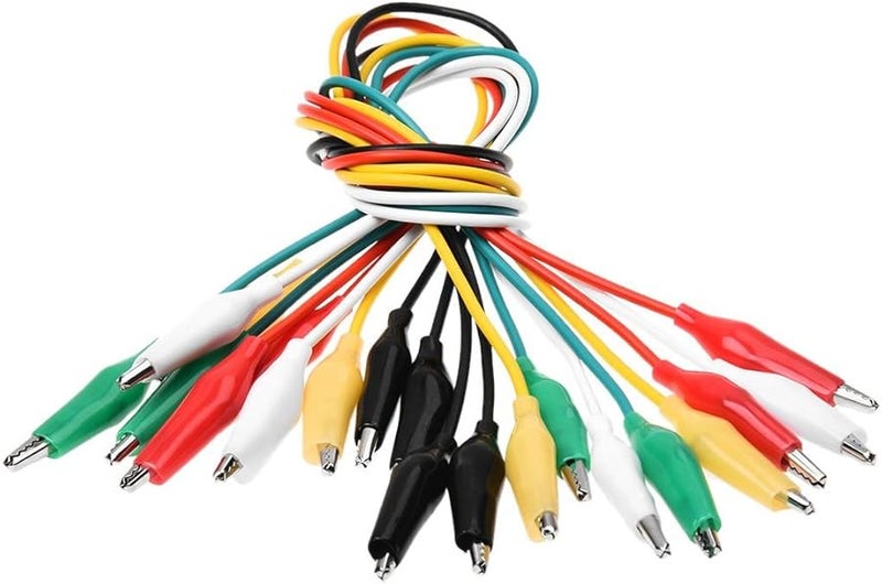 10Pcs 5 Colors Double Ended Alligator Clip Test Lead Jumper Wires 50cm - Image 4