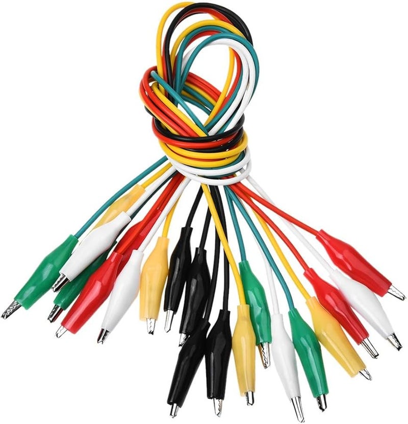 10Pcs 5 Colors Double Ended Alligator Clip Test Lead Jumper Wires 50cm - Image 2