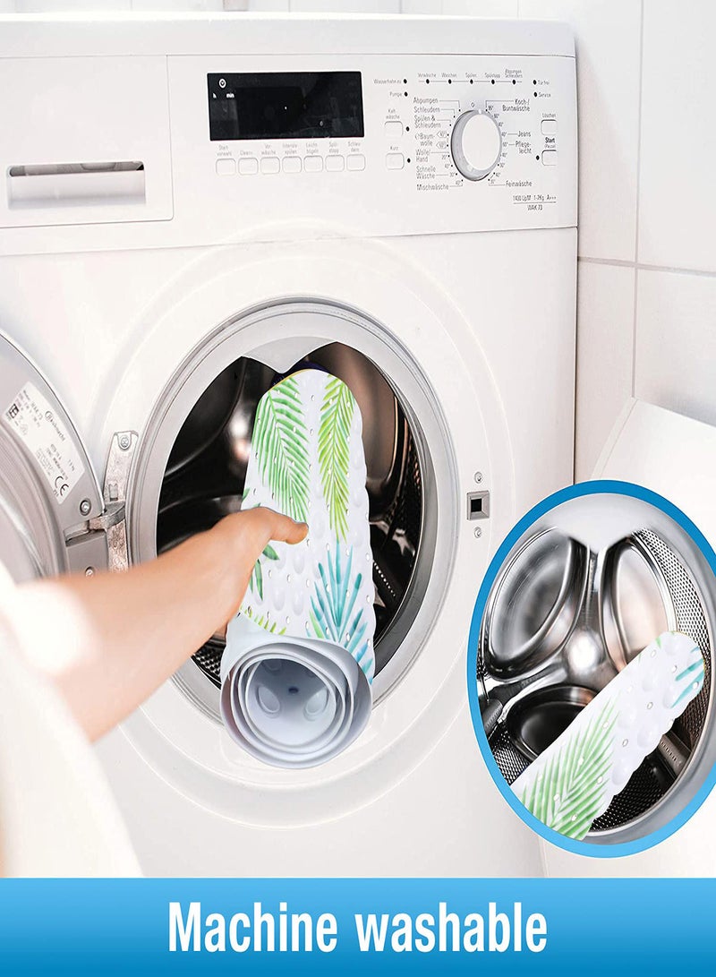 Kids Non-Slip Bathtub Mat, 100x40cm, Anti-Slip Shower Mat with 200 Suction Cups, PVC Material, Cartoon Sea Animal Design, Machine Washable Bath Mat for Children and Babies - Image 4