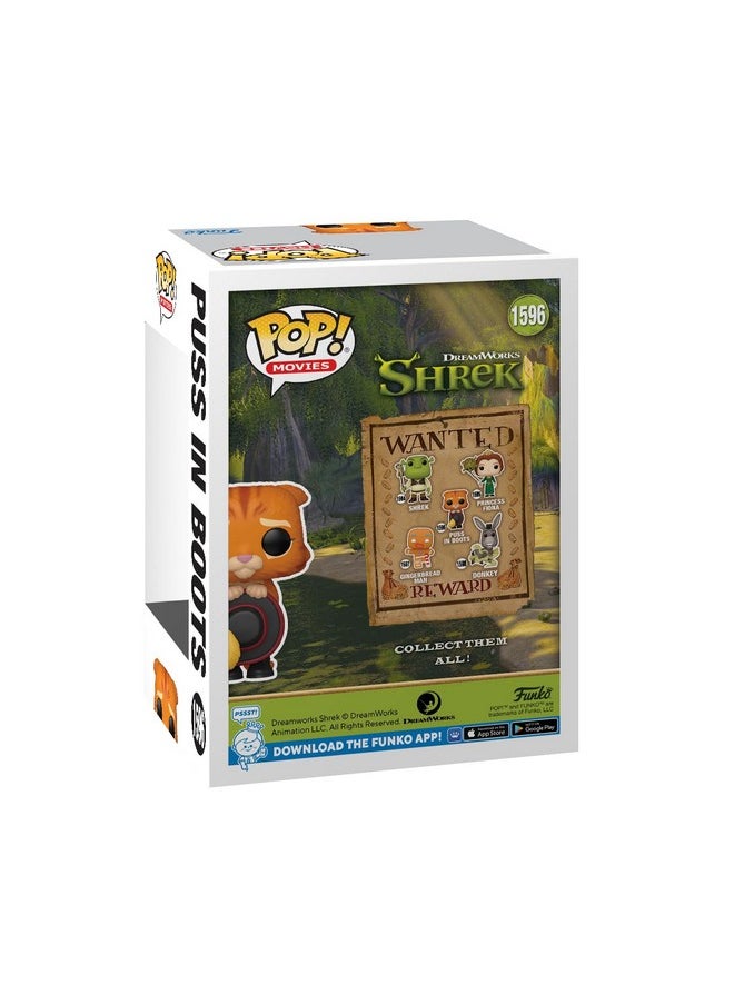 Funko Funko POP! Movies: Shrek Dream Works 30th - Puss in Boots in Boots - Collectable Vinyl Figure - Gift Idea - Official Merchandise - for Kids & Adults - Movies Fans - Model Figure for Collectors  - Image 3