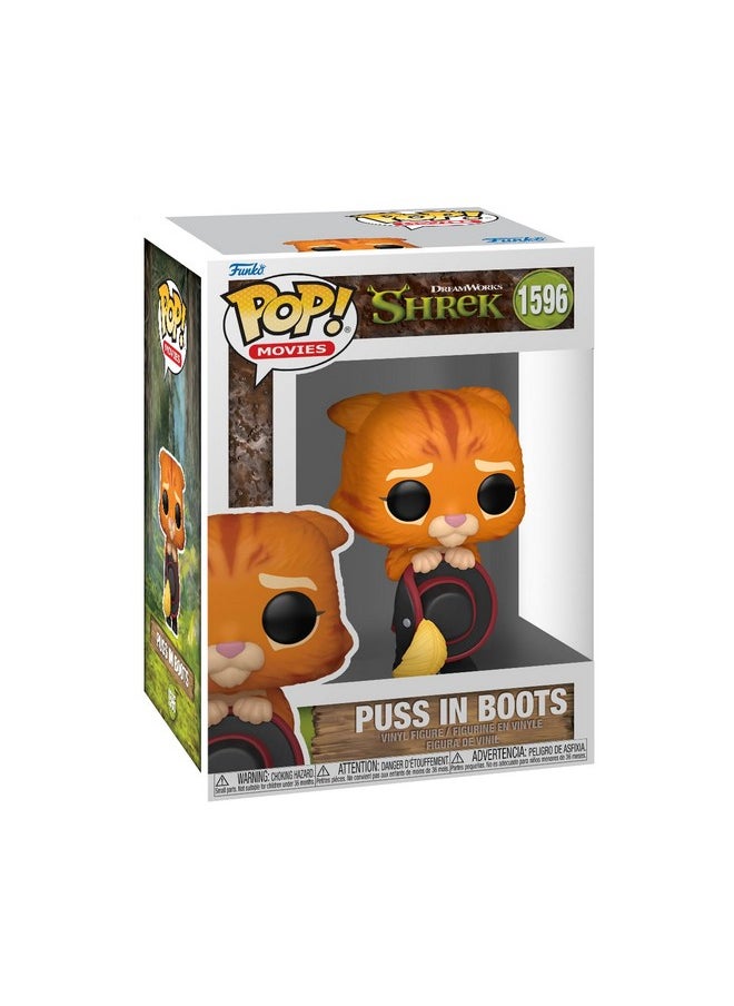 Funko Funko POP! Movies: Shrek Dream Works 30th - Puss in Boots in Boots - Collectable Vinyl Figure - Gift Idea - Official Merchandise - for Kids & Adults - Movies Fans - Model Figure for Collectors  - Image 1