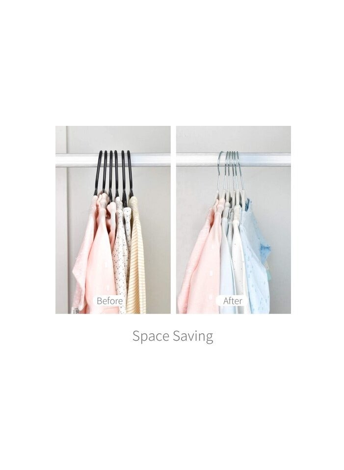 Red Dot Gift Red Dot Gift 30-Pack Baby Velvet Hangers 11Inch/28cm - Nursery Clothes Hangers Non Slip Toddler Hangers, 360 Chrome Swivel Hook (White, 30)  - Image 5