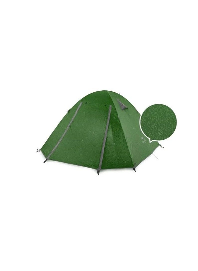 Naturehike aluminum pole tent with new material  embossed design 3 man Forest green - Image 2