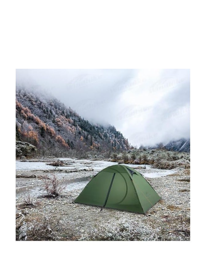 Naturehike aluminum pole tent with new material  embossed design 3 man Forest green - Image 3