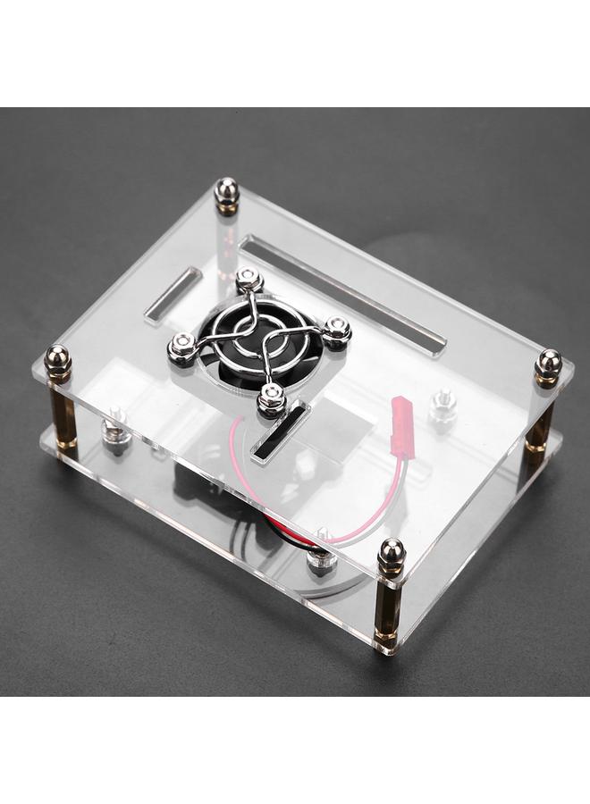 Loquat Acrylic PMMA Enclosure Box Protective Case Cooling Fan for Raspberry Pi 2 3 Model B and Pi b  - Image 4