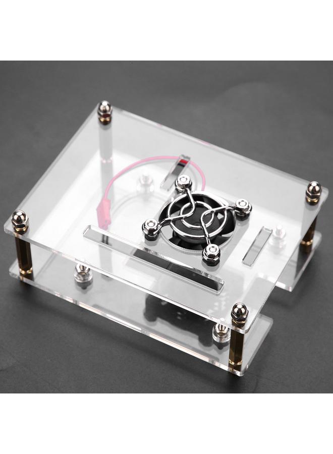 Loquat Acrylic PMMA Enclosure Box Protective Case Cooling Fan for Raspberry Pi 2 3 Model B and Pi b  - Image 5
